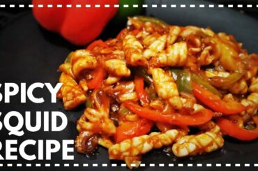 Spicy Chili Squid Recipe | Korean Style Chili Squid Recipe | Chili Squid Fry Recipe