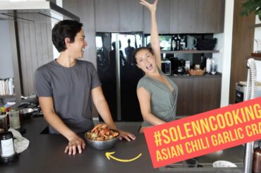 Making Asian Chili Garlic Crabs! | #SolennCooking