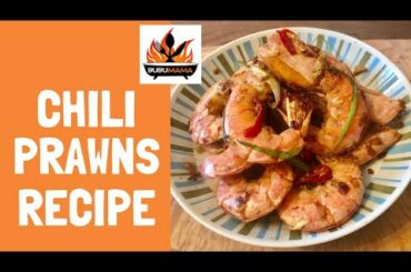 Chili Prawns Recipe | Chili Garlic Prawns Stir fry | Garlic Ginger Shrimp Recipe