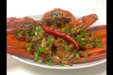 HOW TO COOK CHILI CRAB IN OYSTER SAUCE the simple way