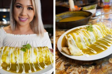 HOW TO MAKE GREEN CHILE SMOTHERED BURRITOS