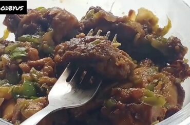 Dry chicken chili recipe | quick and easy recipe | homemade chicken chilli | #foodbyus #chickenchill