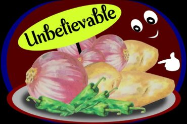 HOW TO DRAW AND COLOUR Onion, Chili, Potato