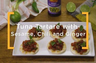 Tuna Tartare with Sesame, Chili and Ginger