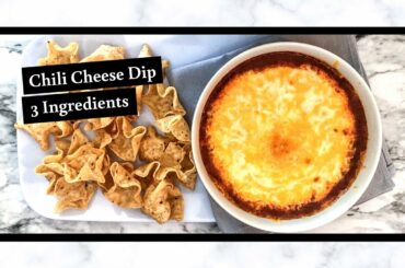 Chili Cheese Dip Recipe: Quick and easy, only 3 ingredients.