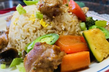 fried rice & chili chicken recipe