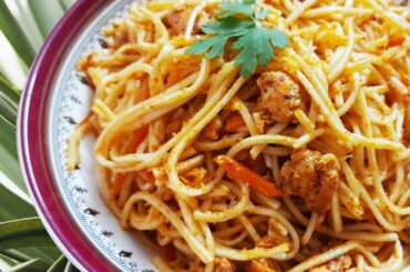 Chicken Noodles | Restaurant style  -  Delicious Chili flavored