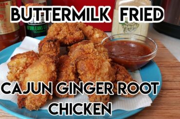 Cajun Ginger Fried Chicken with Spicy Chili Paste Sauce Recipe using buttermilk
