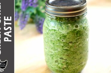 GREEN CHILI PASTE | Homemade Green Chili Chutney | How to Make & Store Green Chili Paste