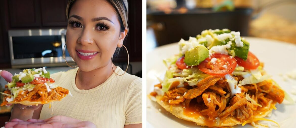 HOW TO MAKE RED CHILE PORK TOSTADAS | TOSTADAS DE PUERCO