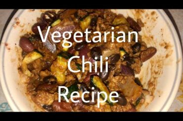Vegetarian Chili Recipe | Easy |