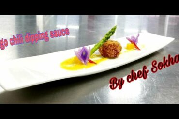 How to make mango chili dipping sauce recipe, dipping sauce recipe, # [BY CHEF SOKHA]