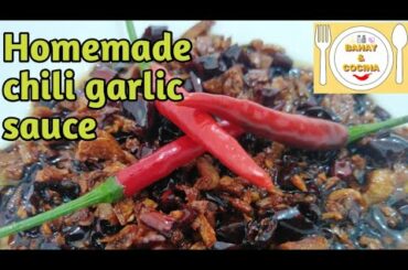 Homemade chili garlic sauce