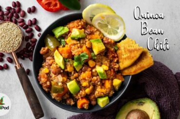 ONE POT Vegan Quinoa Bean chili recipe | Dump and go recipes | OPOS | Slow cooker recipe