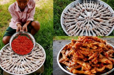 Yummy Chicken Feet Fried Chili Salt Recipe / Miet Kitchen