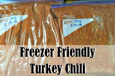 SLOW COOKER TURKEY CHILI || 4 WEEKS TO FILL YOUR FREEZER