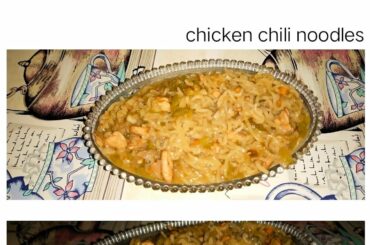 Chicken chili noodles / simple and easy recipe of chicken noodles/ noodles by Dr ravia
