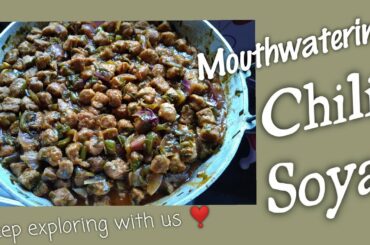 Mouthwatering Chili Soya |Chili Soya Recipe|Dona |Dona The Explora