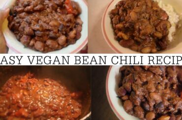 VEGAN High Protein Bean Chili | EASY TO MAKE and BUDGET FRIENDLY RECIPE!