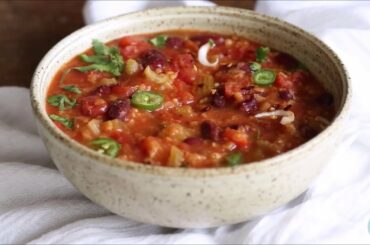 INSTANT POT LENTIL CHILI Oil free   Vegan Richa Recipes