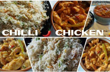 HOWTO MAKE RESTAURANT STYLE CHILI CHICKEN AND EGG FRIED RICE| Recipe in Urdu and Hindi