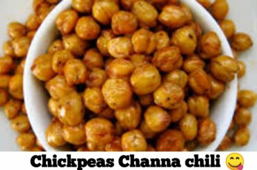 Fried Roasted Murag Channay || Chickpeas Channa Chili || Easy Home Made Recipe