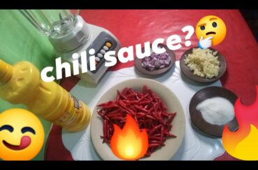 HOW TO MAKE A CHILI SAUCE /  pinoy recipe / CHILI GARLIC SAUCE