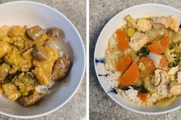 Level 2 Massaman and Level 5 Green Curry - Siam Hibachi [Columbus, OH]