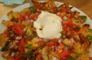 Pulled pork nachos with pickled reapers and ghosts for dinner.