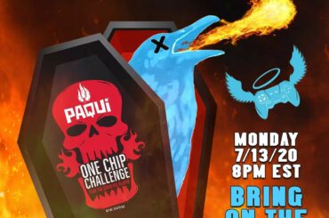 My buddy is eating the paqui's one chip challenge for charity. Tonight! 8pm eastern.