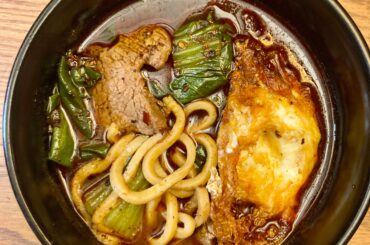 Hot and Spicy Beef Noodle soup from a local Chinese restaurant