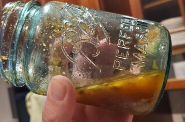 My sister made me this (now largely gone) Tiger Cry sauce. I've hurt my tongue twice now.