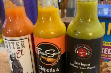 The hot sauce exchange is always my favorite. My goodies this time. All good, but Hotter than El was my favorite.