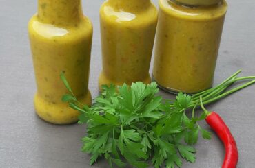First time making chilli sauce. Thai green, Bird's eye, Habanero (Yellow), Jalapeno (Red), Mango, Apple and Pineapple.