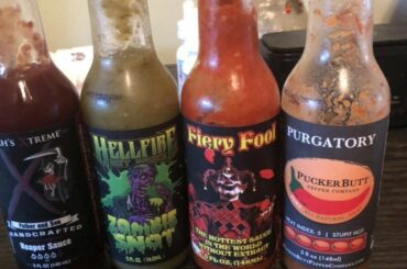 These are prolly my current 4 favorite hot sauces but I am always finding new good hot sauces.