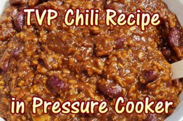 Instant Pot TVP Chili Beans - easy recipe pressure cooker