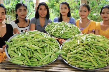 Amazing cooking lady finger with chili salt and BBQ Beef recipe