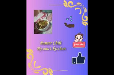 How to make paneer chili very easy method