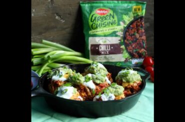 Green Cuisine Chili Loaded Hasselback Potatoes