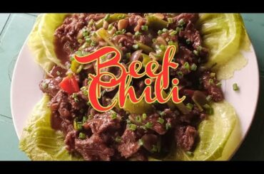 Beef chili recipe