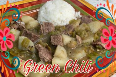 DELICIOUS EASY CROCKPOT GREEN CHILI | HOW TO MAKE FLUFFY WHITE RICE