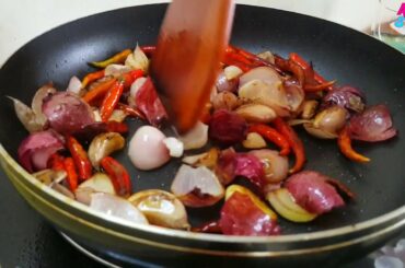 How to cook red chili recipe | Country food | Asian Food 2017 | Village food factory