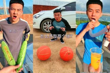 Funny couple Like to drink juice Kick and fall Chili fried fusilli Bitter Gourd and Cucumber