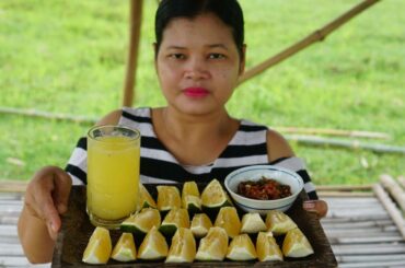 So Sweet Orange Juice With Chili salt Recipe  // Cooking With Davann