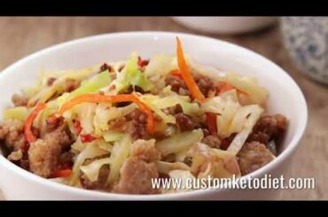 Best Keto Recipes 'Chili blackbean pork cabbage stir fry'