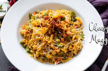 Cheesy Masala Maggi | Street style maggi recipe  - chili in a pod