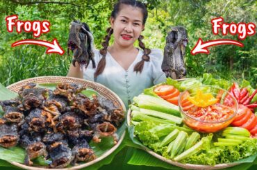Awesome! Crispy fried FROG with chili sauce [cooking frog recipes]