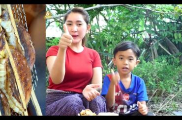 Grilling Delicious Squid with Chili Straw   Squid Grilling Recipe