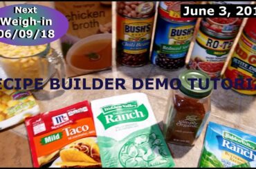 Weight Watchers app Recipe Builder Tutorial mobile ||  1 SP Chili