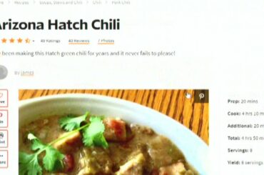 'Arizona Hatch chili' recipe misidentifies New Mexico staple